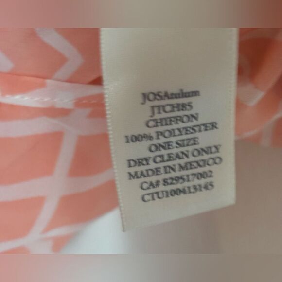 Josa Tulum EUC pink/whitee patterned sheer beach cover up dress one size - Picture 5 of 5